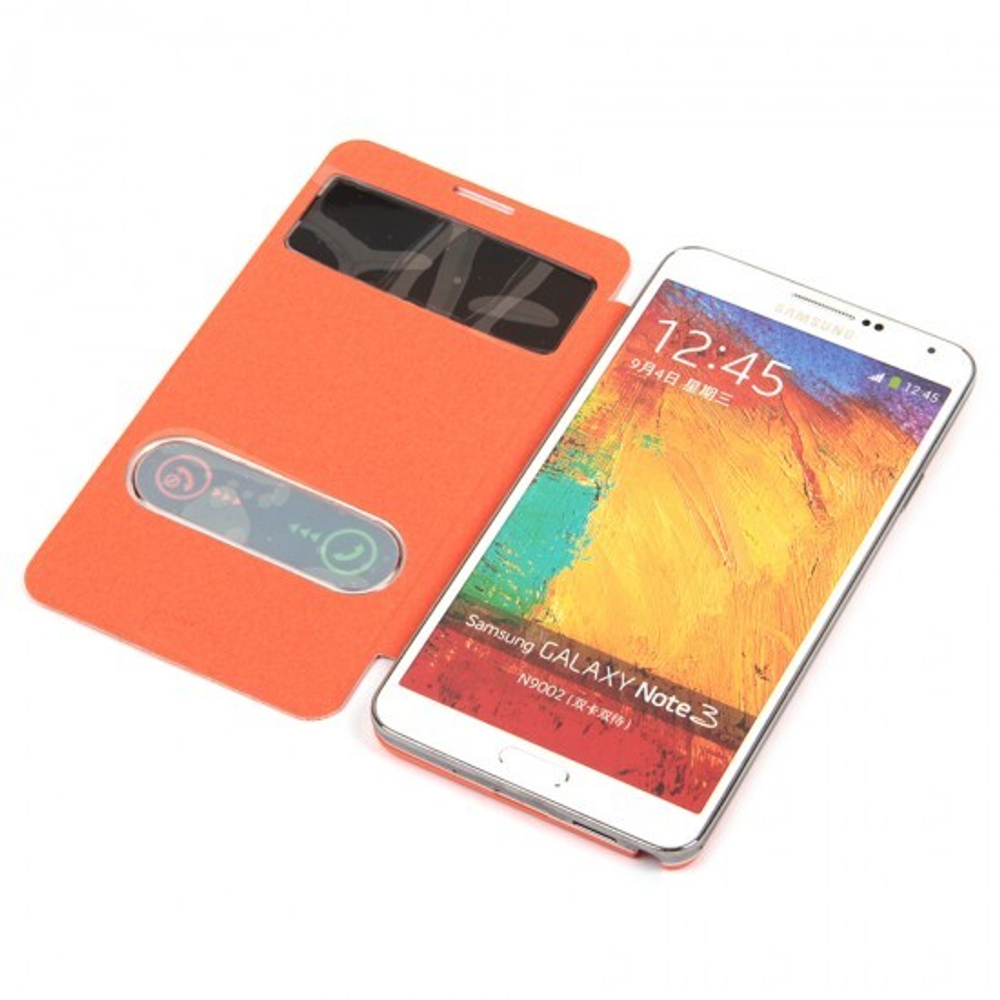 Задняя крышка-чехол Flip Cover для Samsung Galaxy Note 3, 006572 Желтый