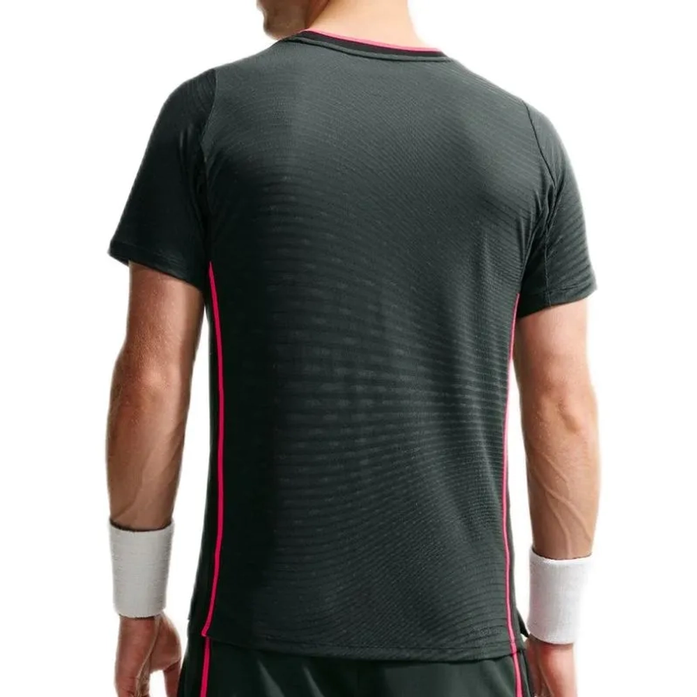 Теннисная футболка Nike Court Slam Aero-Fit Short Sleeve - black spruce/white