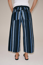 ДЖИНСЫ-КЮЛОТЫ В ПОЛОСКУ СО СРЕДНЕЙ ПОСАДКОЙ — ZW COLLECTION — ZARA