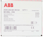 Автоматический модульный выключатель ABB 3п C SH203L 4.5кА 16А 2CDS243001R0164