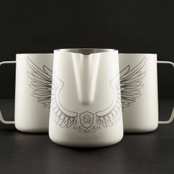 Питчер молочник 600 мл LATTE COLOR ART белый матовый d 9,2/7,9 см h11,2 см нерж. ZeroHero