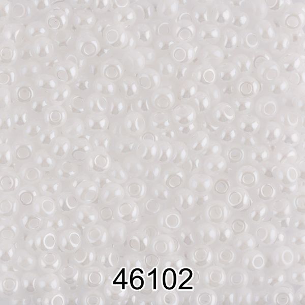 Бисер Preciosa 10/0 (2.3 мм), 500 г, 46102 (Ф055) белый