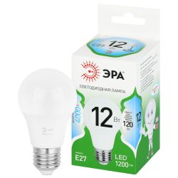 Лампа светодиодная ЭРА GREEN LINE LED A60-12W-840-E27 GL 12Вт груша яркий белый свет E27 | Лампы cветодиодные Груша (A)