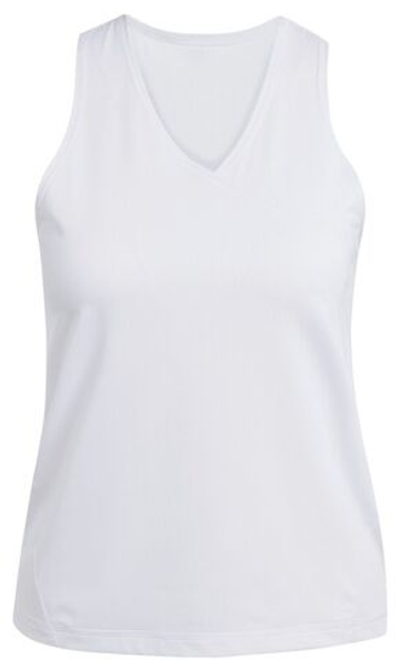 Женский топ теннисный Adidas Club V-Neck Tank - белый