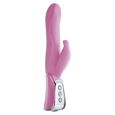 Розовый вибратор VIBE THERAPY JUBILATION - 23 см.