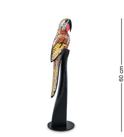 Decor and Gift 23-003-03 Статуэтка «Попугай» дерево+стекл.мозаика 60 см