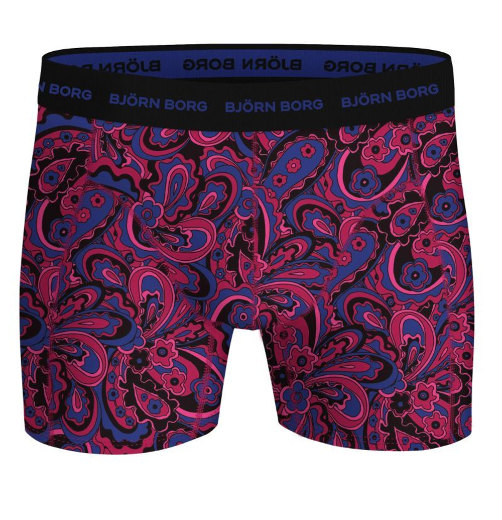 Боксерки теннисные Bj_rn Borg Cotton Stretch 3P - blue/print/black