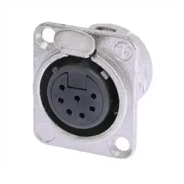 Neutrik NC7FD-L-1 панельный разъем XLR female 7 контактов