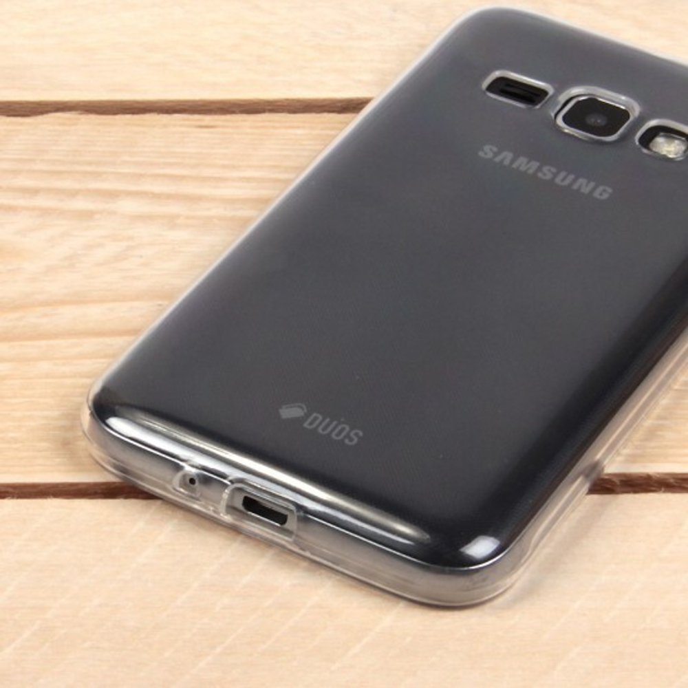Силиконовый чехол для Samsung Galaxy J1 (2016), 1 мм, 008291-1 Прозрачный