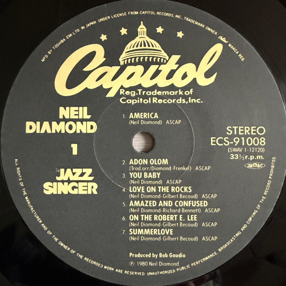 Виниловая пластинка Neil Diamond ‎– The Jazz Singer LP