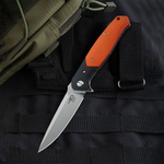 Нож складной Bestech Swordfish сталь D2, рукоять G10 черно-оранжевая