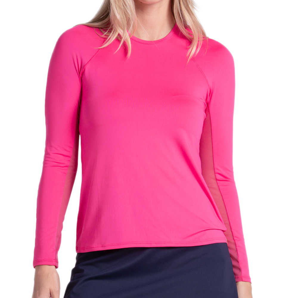 Damski T-shirt (dl. rekaw) Lucky in Love Breeze Long Sleeve - shocking pink