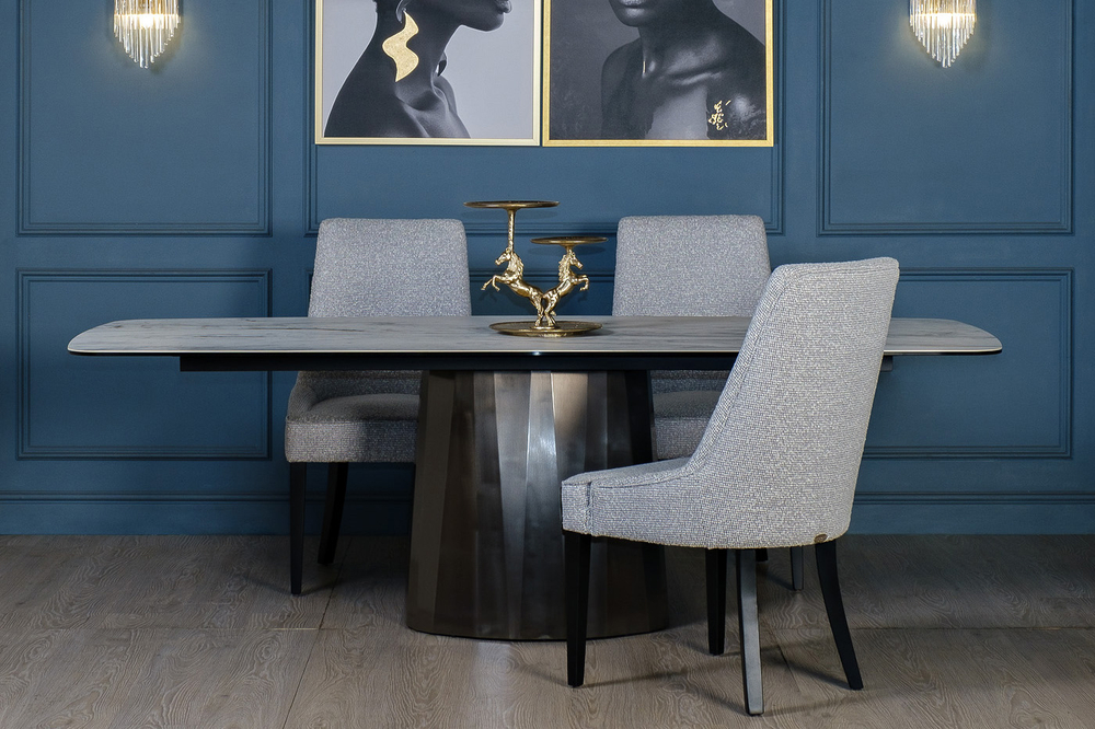 Стул Garda Decor Элегантный (Elegante) рогожка светло-серый Santo1400-SVSER 56*65*101 см
