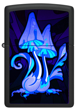 Зажигалка Zippo Counter Culture с покрытием Black Light, латунь/сталь, черная,матовая 38x13x57 мм