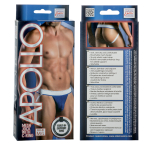 Мужские трусы-джоки Apollo Mesh Jock with C-Ring с эрекционным кольцом (Размер: L-XL) (Цвет: синий)