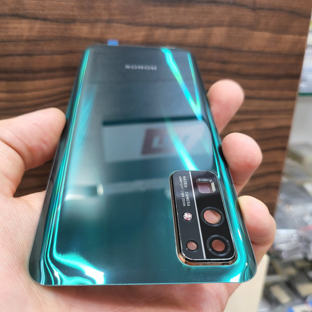 Крышка для Honor 30 - задняя стеклянная панель "Высокое качество" (зелёного цвета)