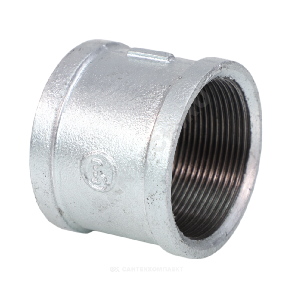 Муфта прямая чугун оц Ду 40 (1 1/2") ВР Fittex PLUS