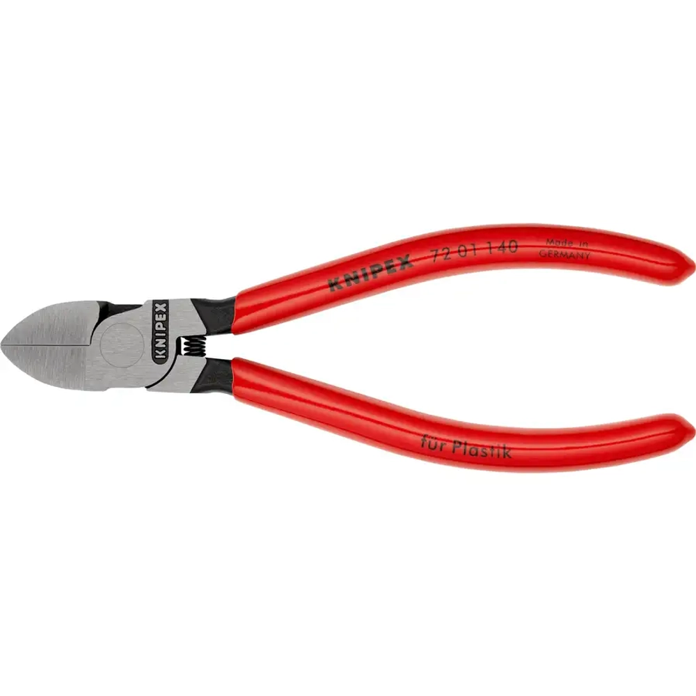 Кусачки боковые для пластмассы 140 мм Knipex 72 01 140