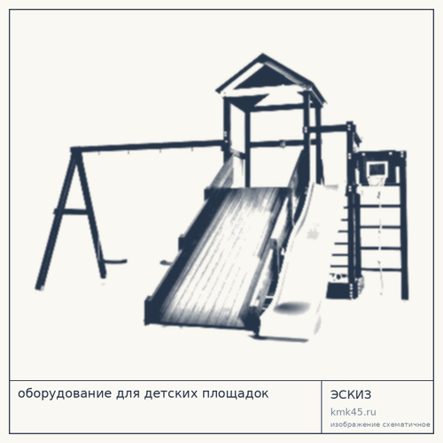 Детская игровая площадка из бруса — от 380 000 ₽