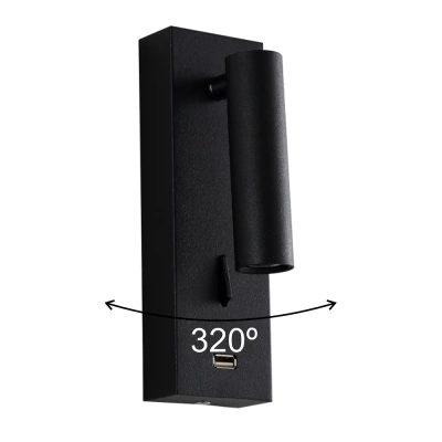 Бра Crystal Lux CLT 210W USB BL 1400/469