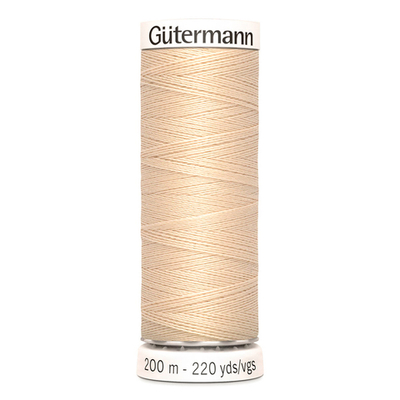 01 Нить Sew-All 100/200 м для всех материалов, 100% полиэстер Gutermann 748277 (169 пломбир)