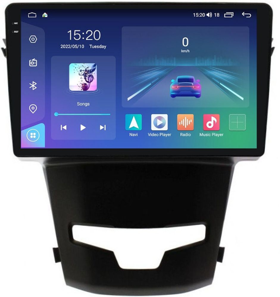 Магнитола для SsangYong Actyon II 2013-2021 - Parafar PF355U2K на Android 13, Быстрая, QLED+2K, CarPlay, 4G SIM-слот