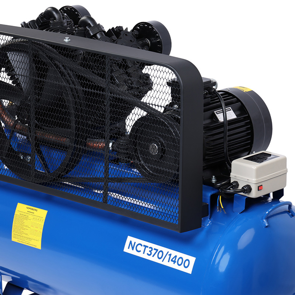 NORDBERG (NCT370/1400) Компрессор поршневой с ременной передачей 380 В, ресивер 370 л, 1400 л/мин