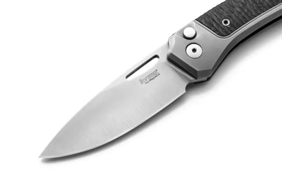 Нож складной Lion Steel Twain TW GY CF - сталь MagnaCut, серый титан на рукояти + карбон