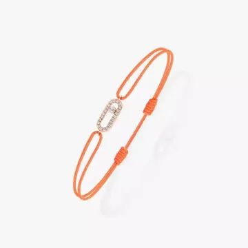Messika Move Uno orange cord bracelet