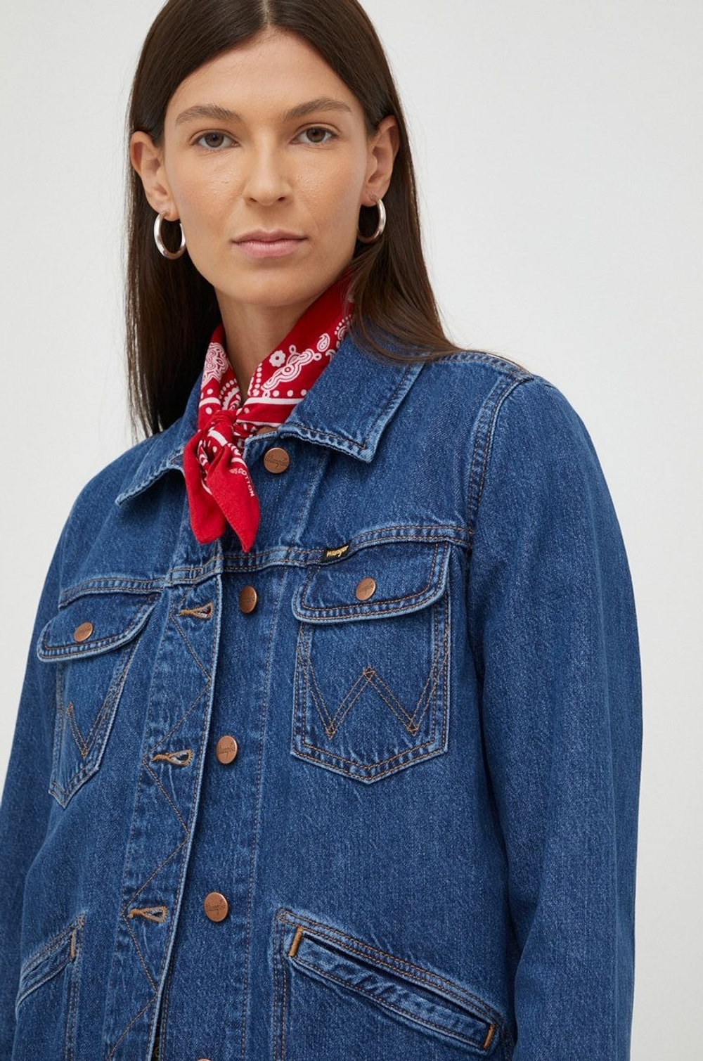 Куртка джинсовая женская WRANGLER WRG DENIM JACKET RIVER STONE