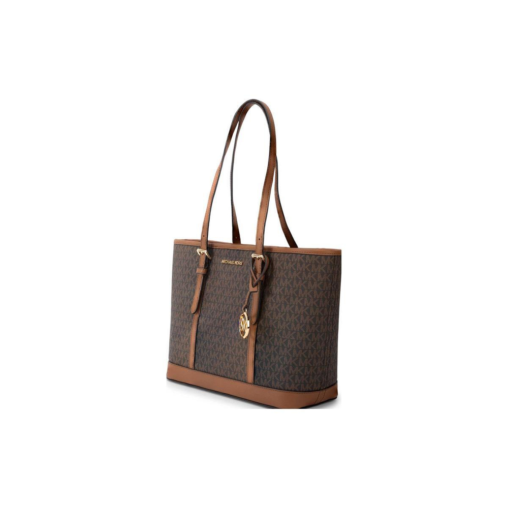 Сумка MICHAEL KORS MK Jet Set Travel Logo Tote, 35S0GTVT1V-BROWN