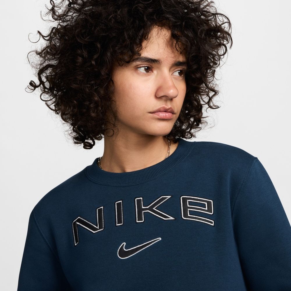 Толстовка женская NIKE W NSW PHNX FLC STD LOGO CREW