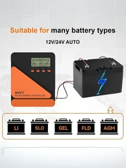 Контроллер заряда MPPT SCC 3024 (12V/24V - 30A - 100V - 360W/720W)