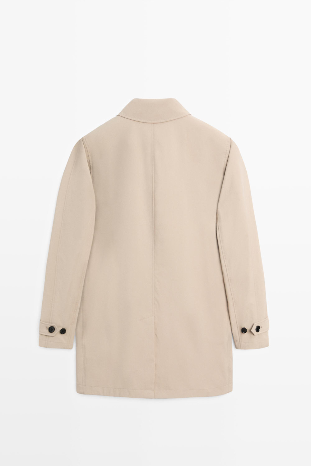 Massimo Dutti Легкое длинное тренч-пальто, песочный