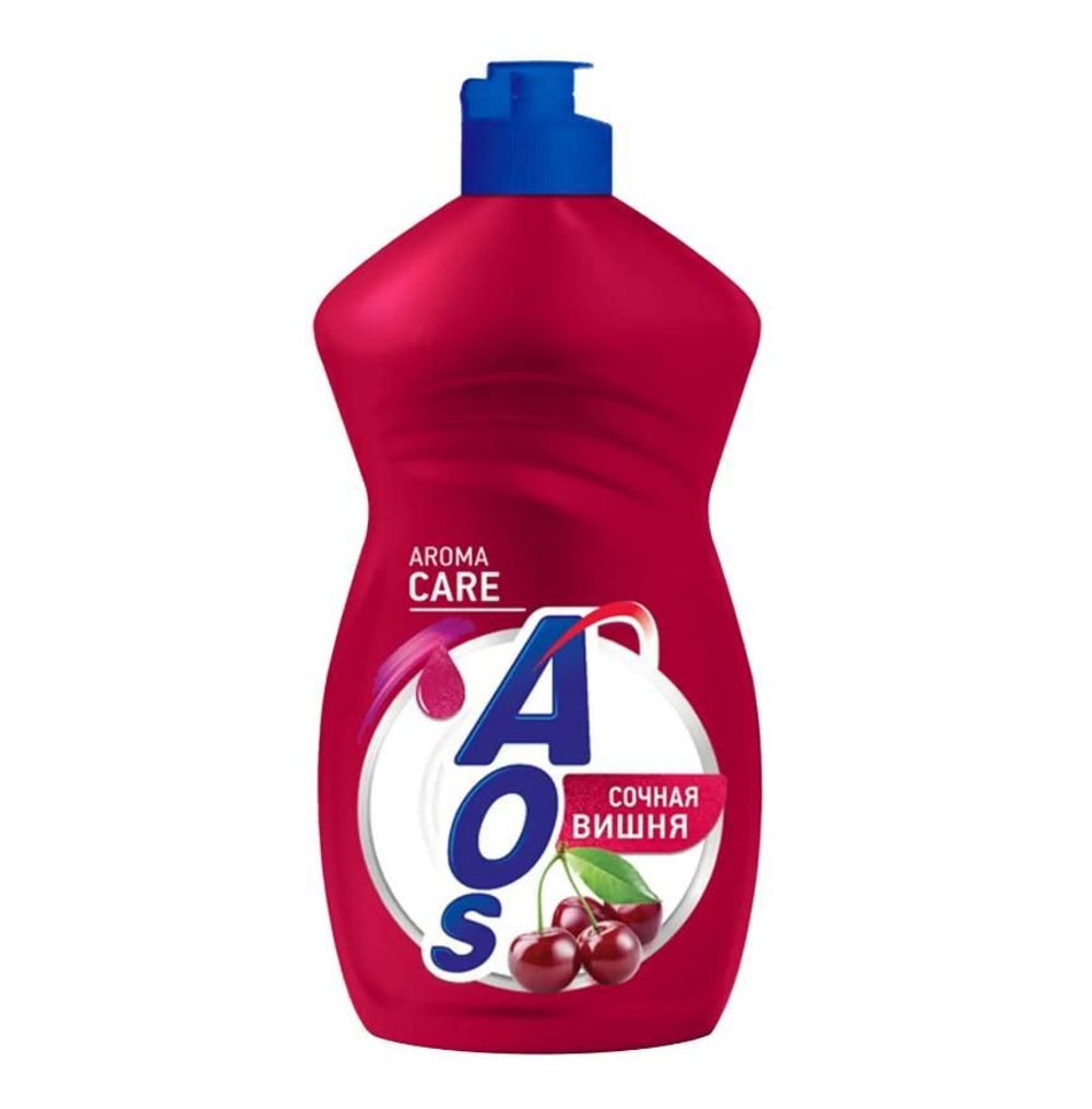 Средство для мытья посуды AOS 450мл Сочная вишня