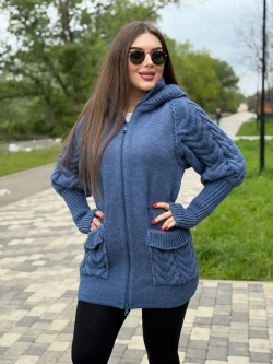 Кардиган куртка анорак вязаный