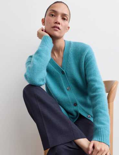 Длинный кардиган с V-образным вырезом - Marks & Spencer
