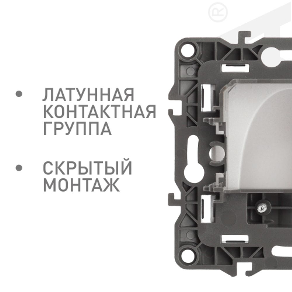 12-6003-04 ЭРА Вывод кабеля, Эра12, шампань | Эра 12