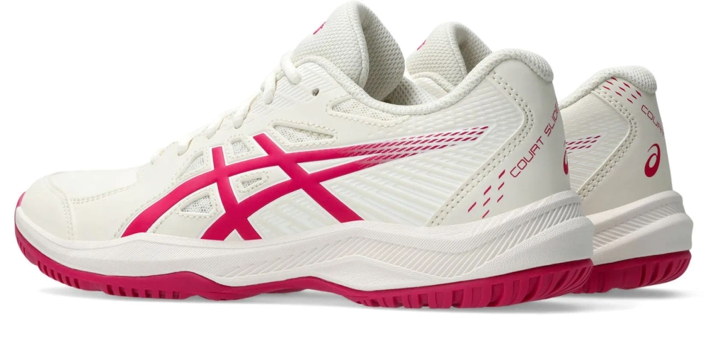 Женские теннисные кроссовки Asics Court Slide 4 - cream/bright rose