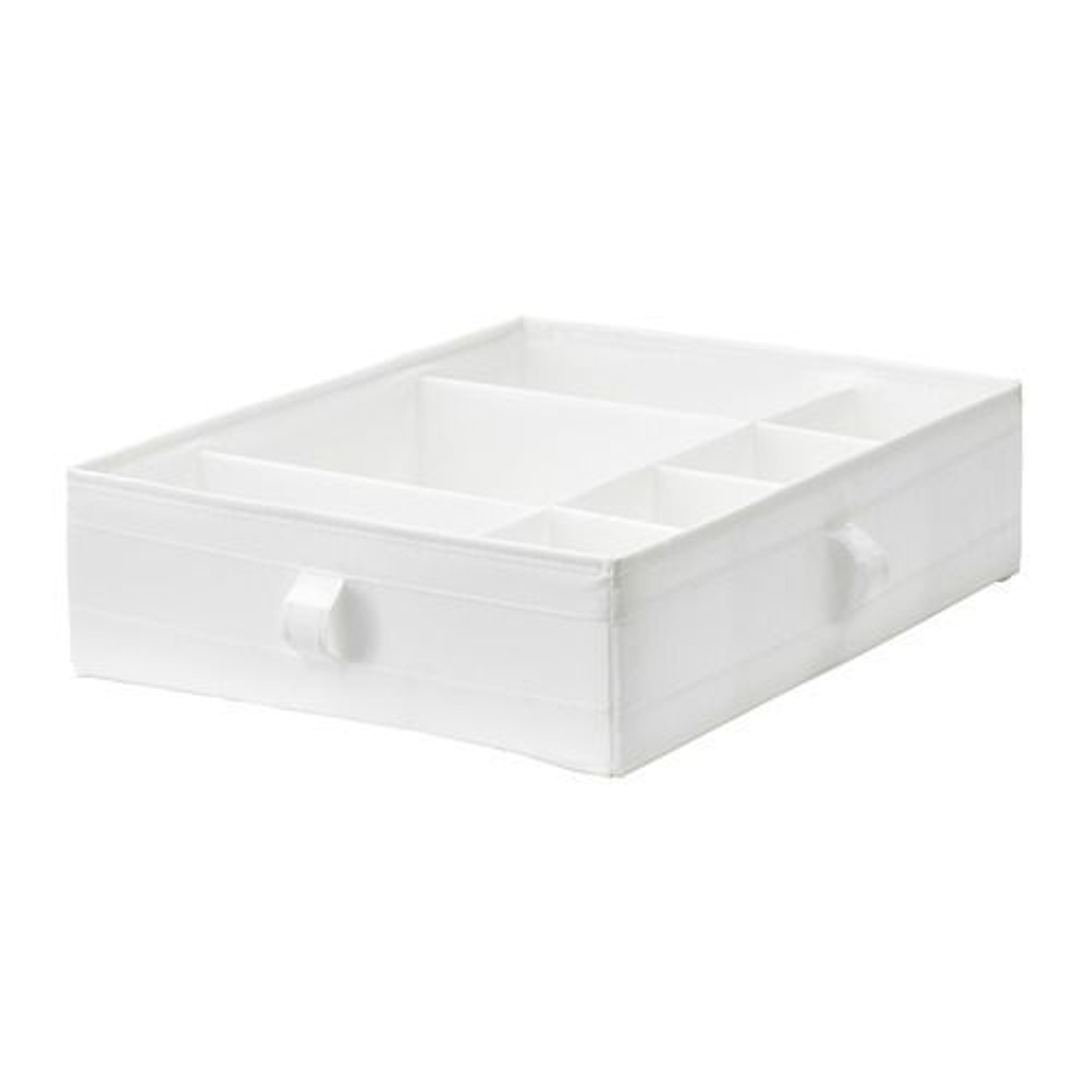 Органайзер, ИКЕА СКУББ, IKEA SKUBB, 7 отделений, белый, 44х34х11 см, 1 шт. (из Финляндии)