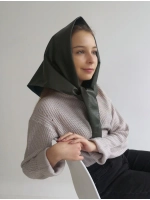 Косынка из экокожи кожаная женская