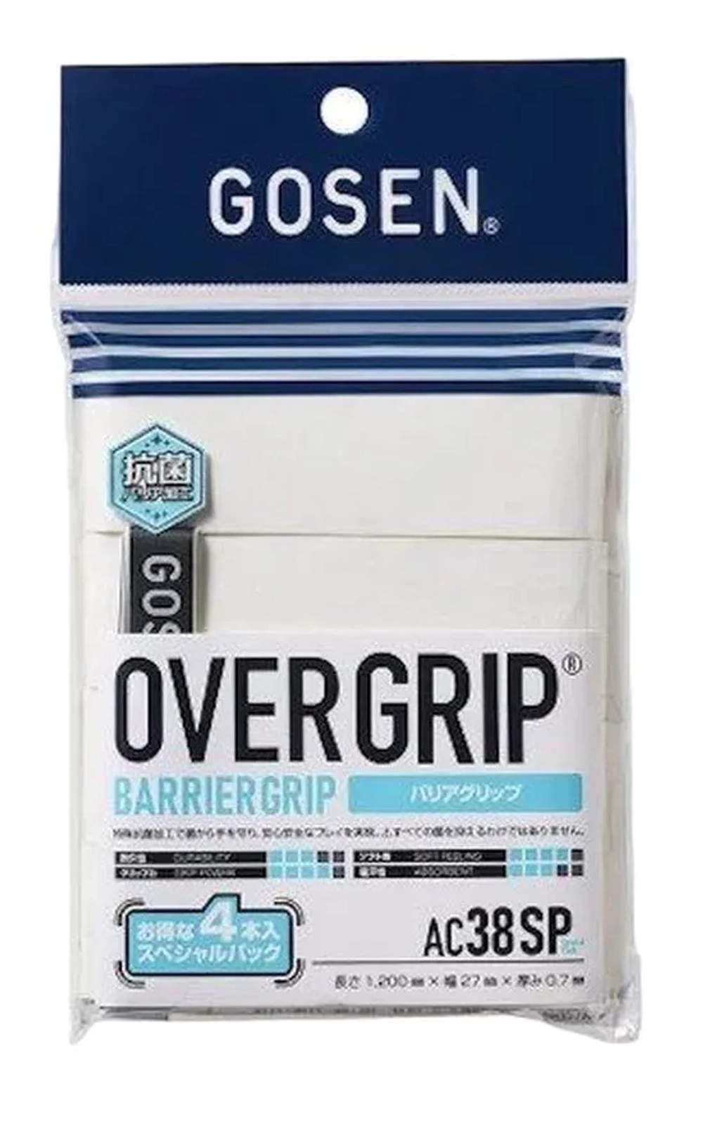 Теннисные намотки Gosen Barrier Grip 4P