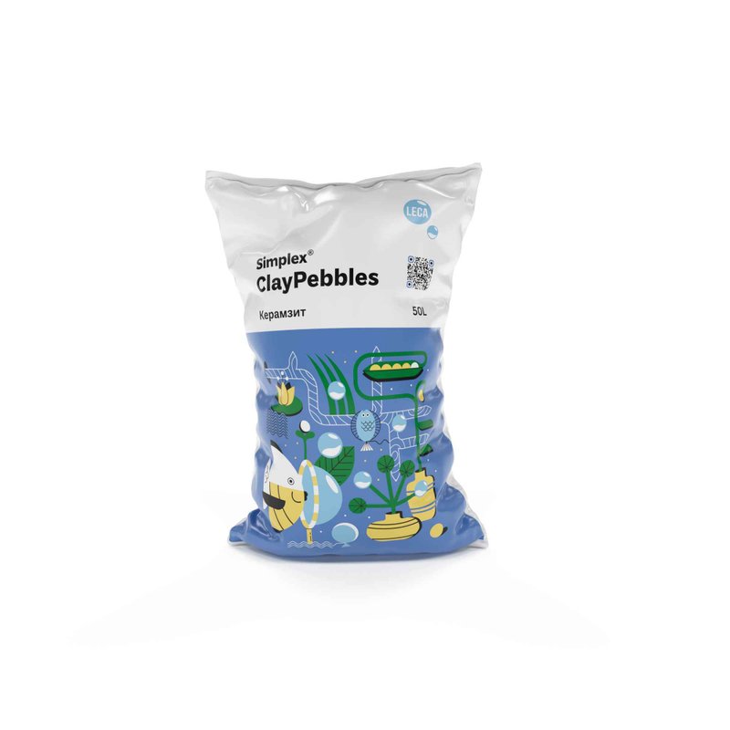 Керамзит для растений Simplex ClayPebbles (Ø 8-16 мм)
