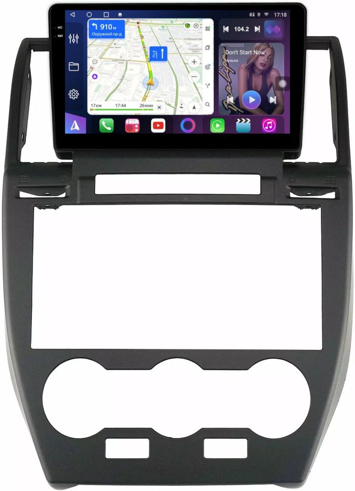 Магнитола для Land Rover Freelander 2 2006-2012 (монохром экран) - FarCar S400-TS18 монитор 9.5" QLED на Android 14, CarPlay, 4G SIM-слот