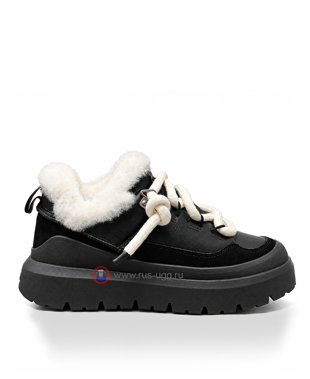 UGG MEN'S HERITAGE UTILITY SNEAKER Leather Black/White