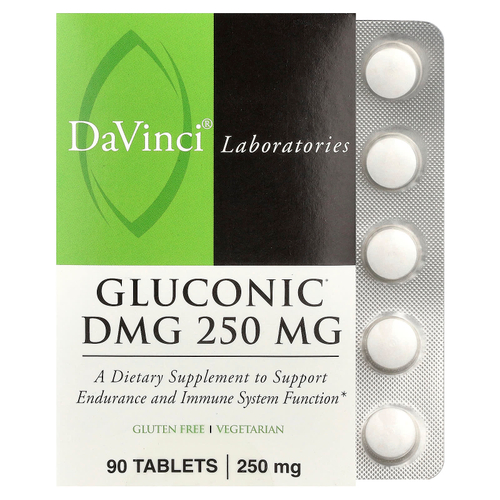 DaVinci Laboratories, Глюконик DMG, 250 мг, 90 таблеток