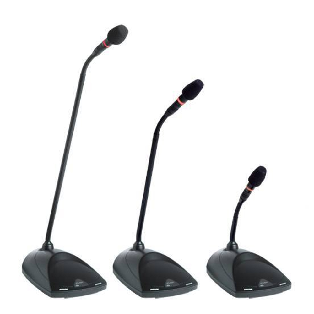 SHURE MX415R/N конференц. микрофон на 'гусиной шее' 15' с предусилителем и индикатором без капсуля, цвет черный.