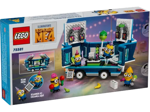 Конструктор LEGO Гадкий я 4 75581 Музыкальный автобус для вечеринок миньонов