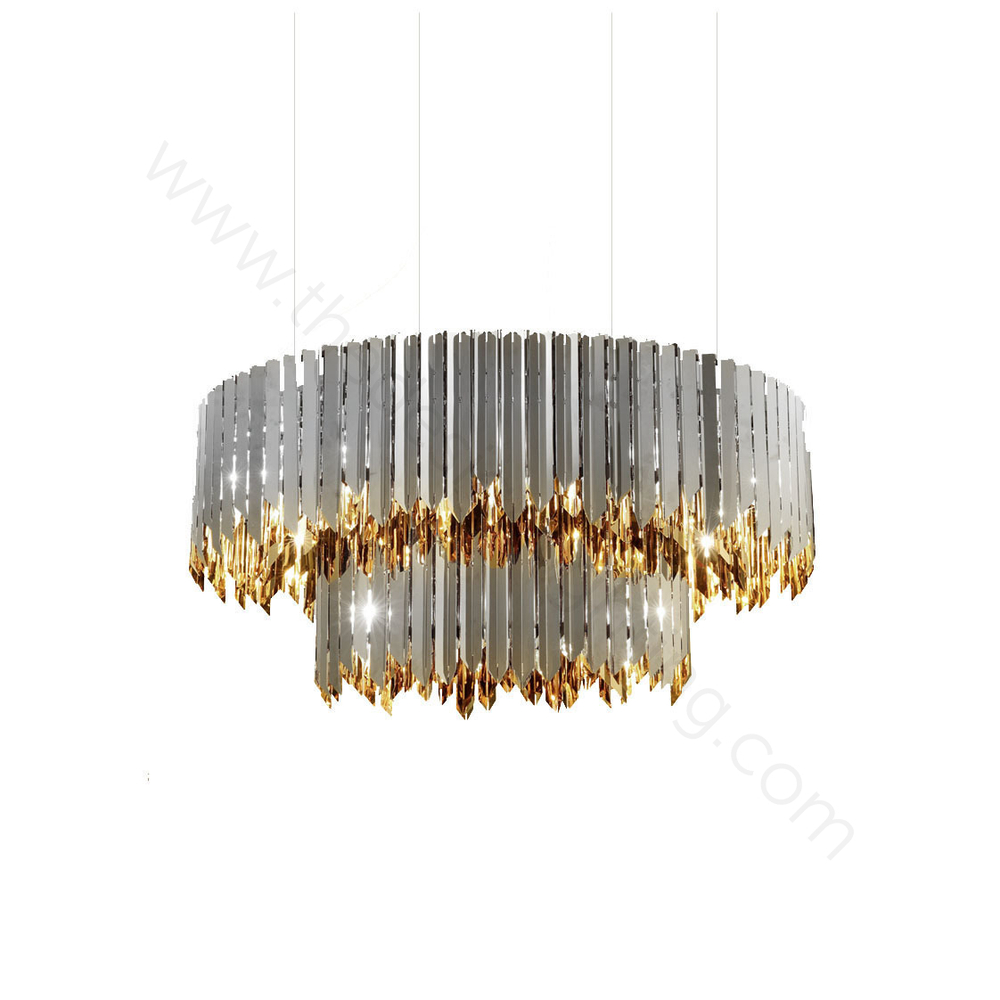 Pendant design lamp  Tom Kirk Facet by Innermost D80 (2 level/Silver)