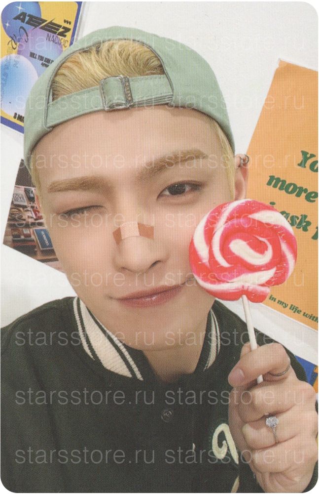 Фотокарта Hongjoong ATEEZ x Nacific ‘Lollipop’ Фотокарта Hongjoong ATEEZ x Nacific ‘Lollipop’